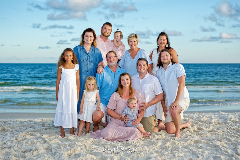 Large group photo from Orange Beach photographers in Alabama.