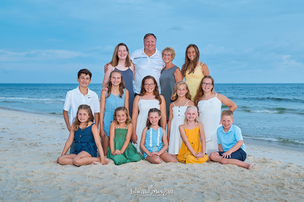Orange Beach photographer large group session.