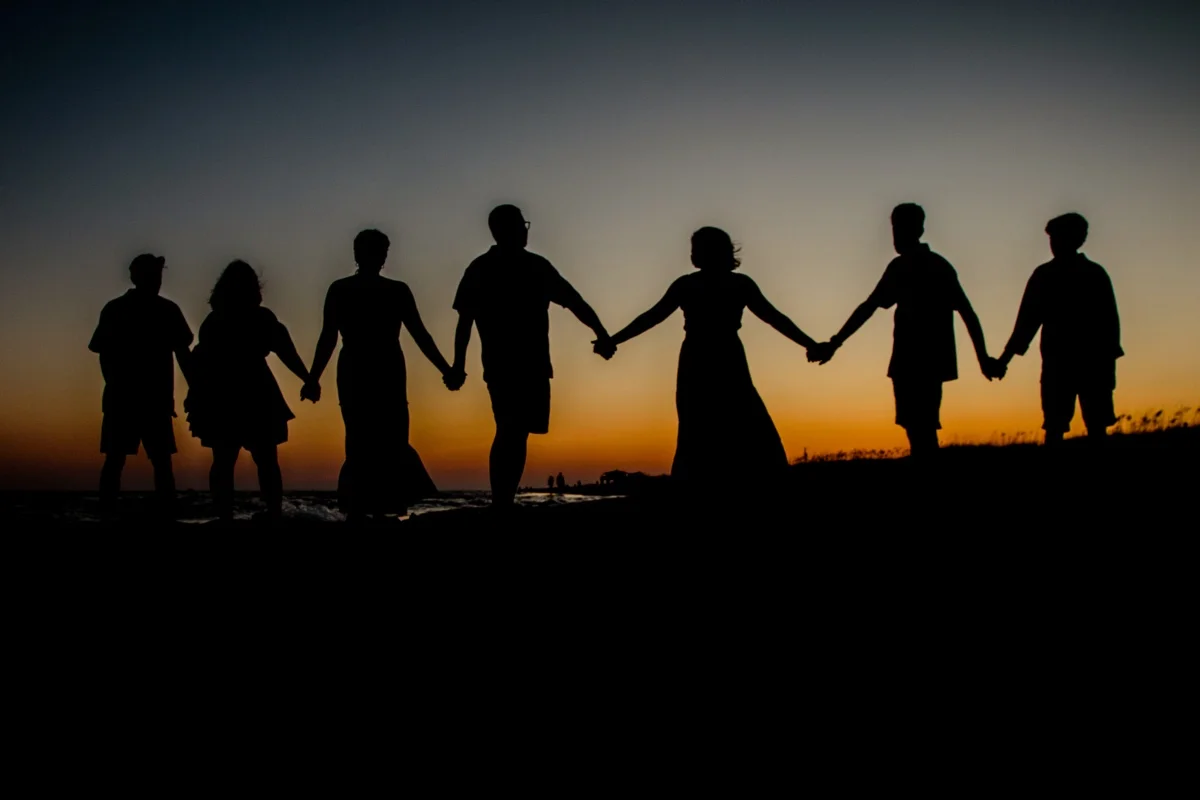 Orange beach photographer Sample Photos 4 Silhouette photo during sunset in Orange Beach, Alabama.